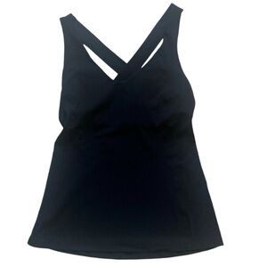 Lululemon Black Scoop Tank Size 6